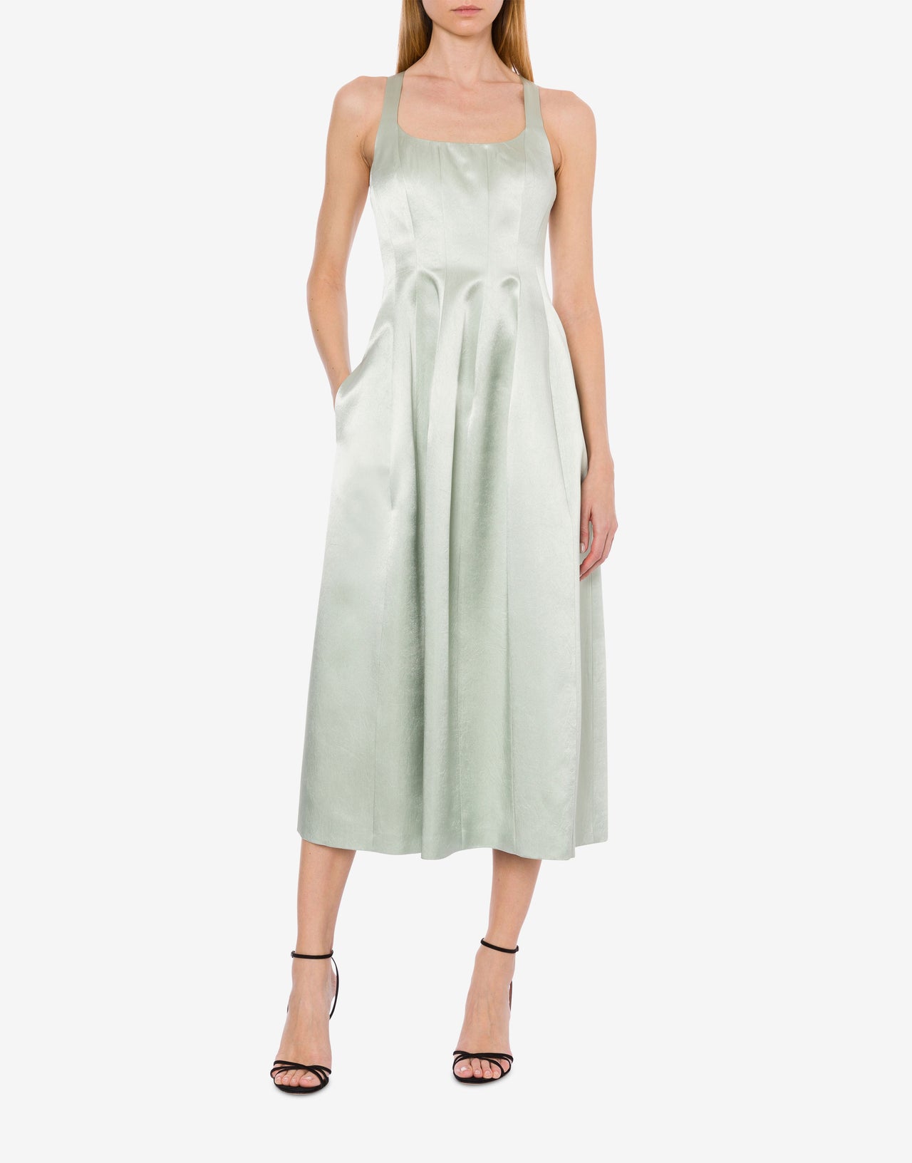 Vestido largo en duchesse