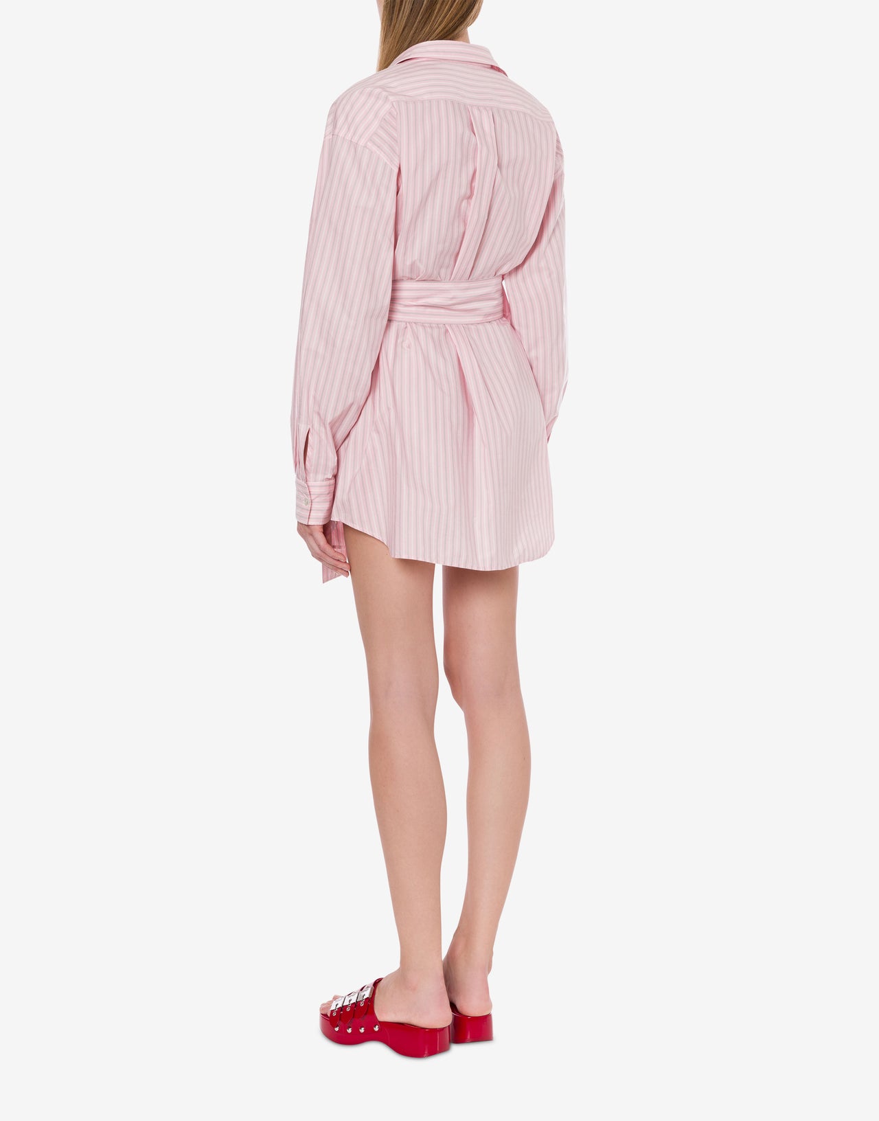 Striped cotton minidress