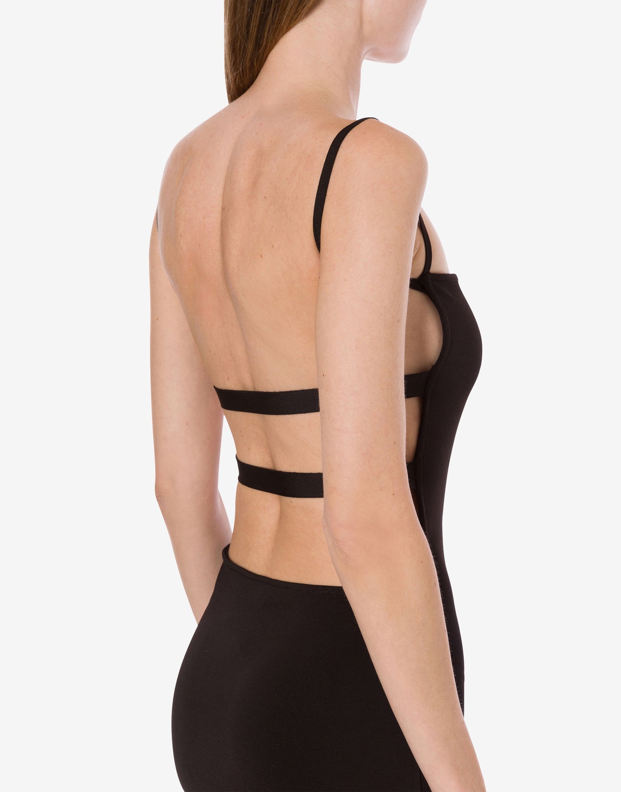 Langes Kleid aus reiner Viskose