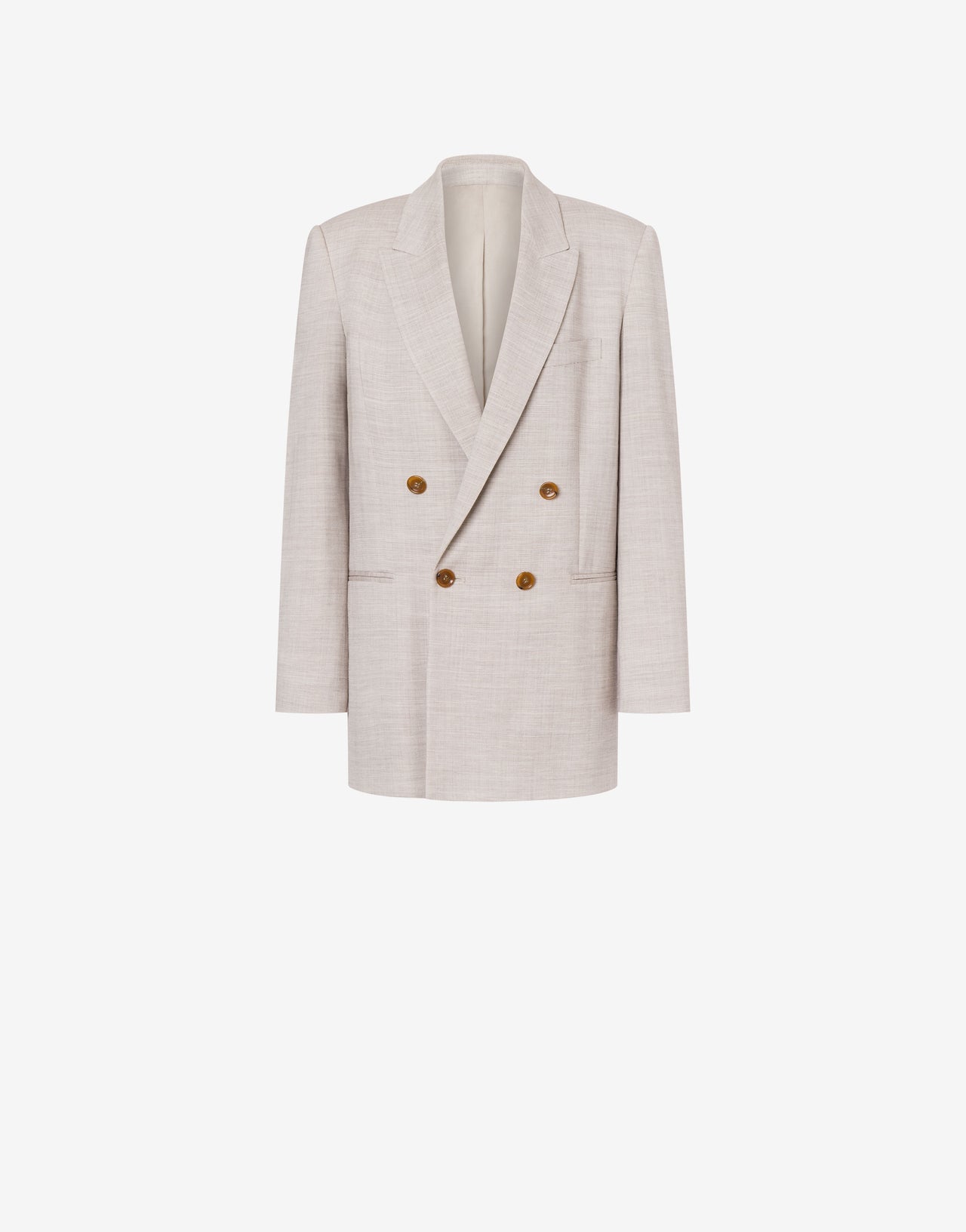 Wool-blend double-breasted jacket tailored