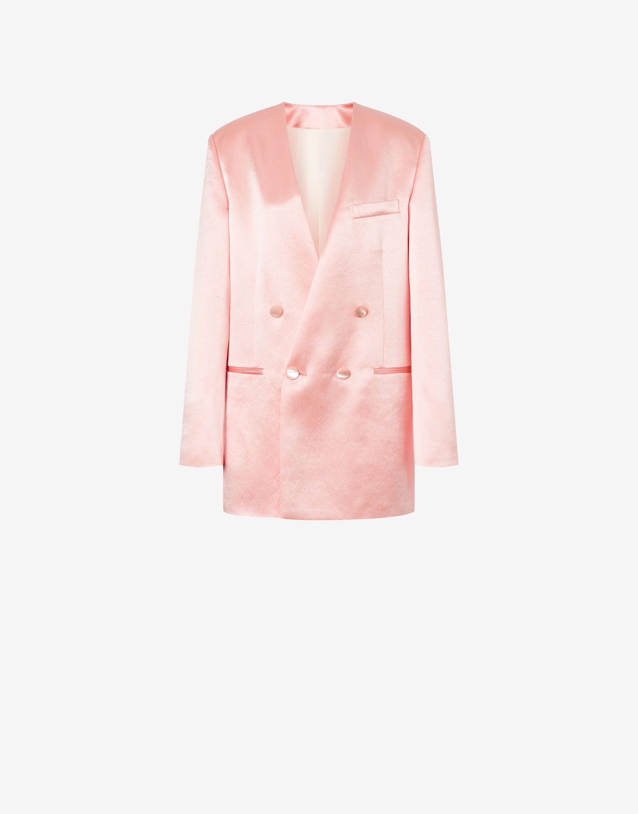 Double-breasted jacket in duchesse