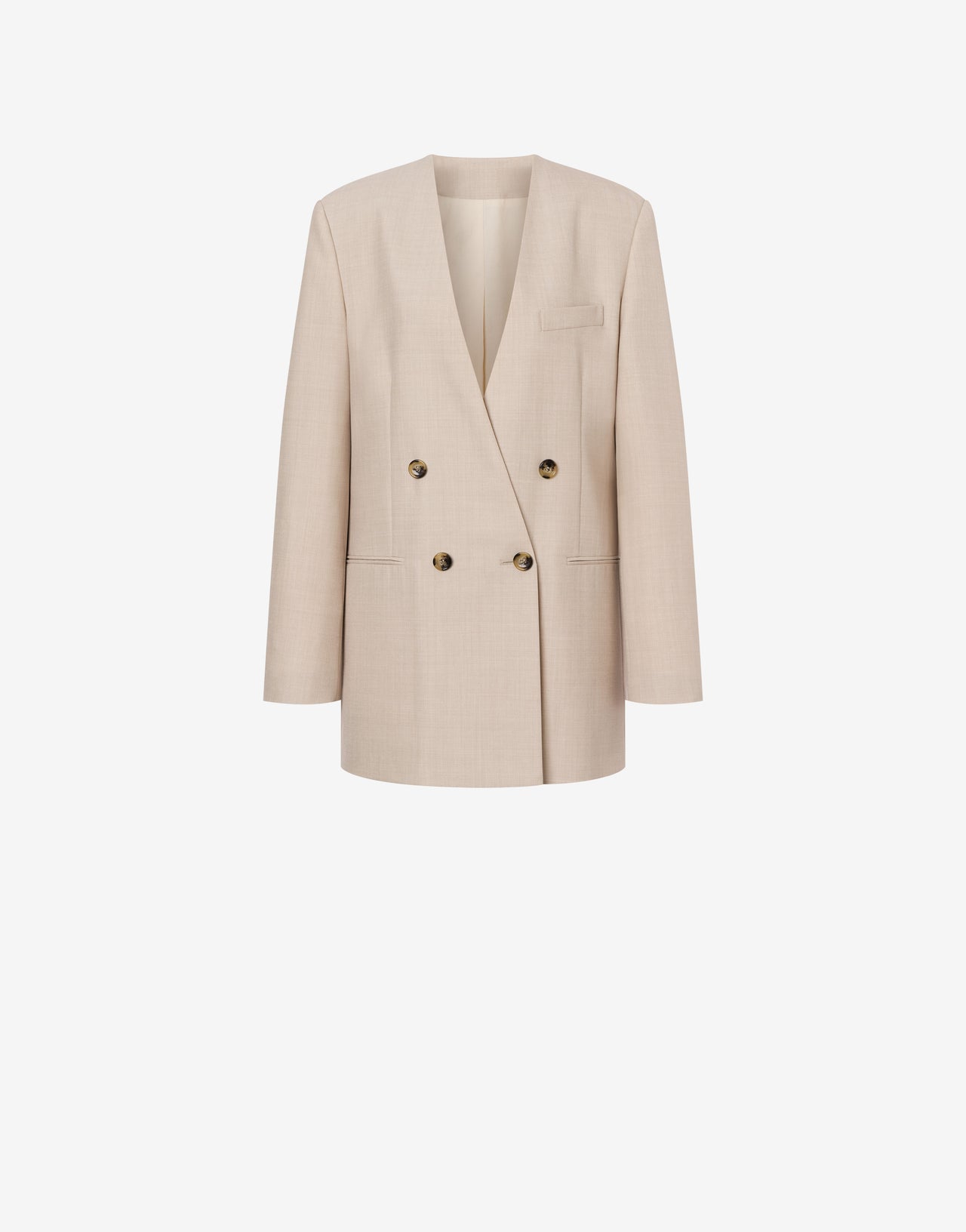 Double-breasted jacket in cool wool blend