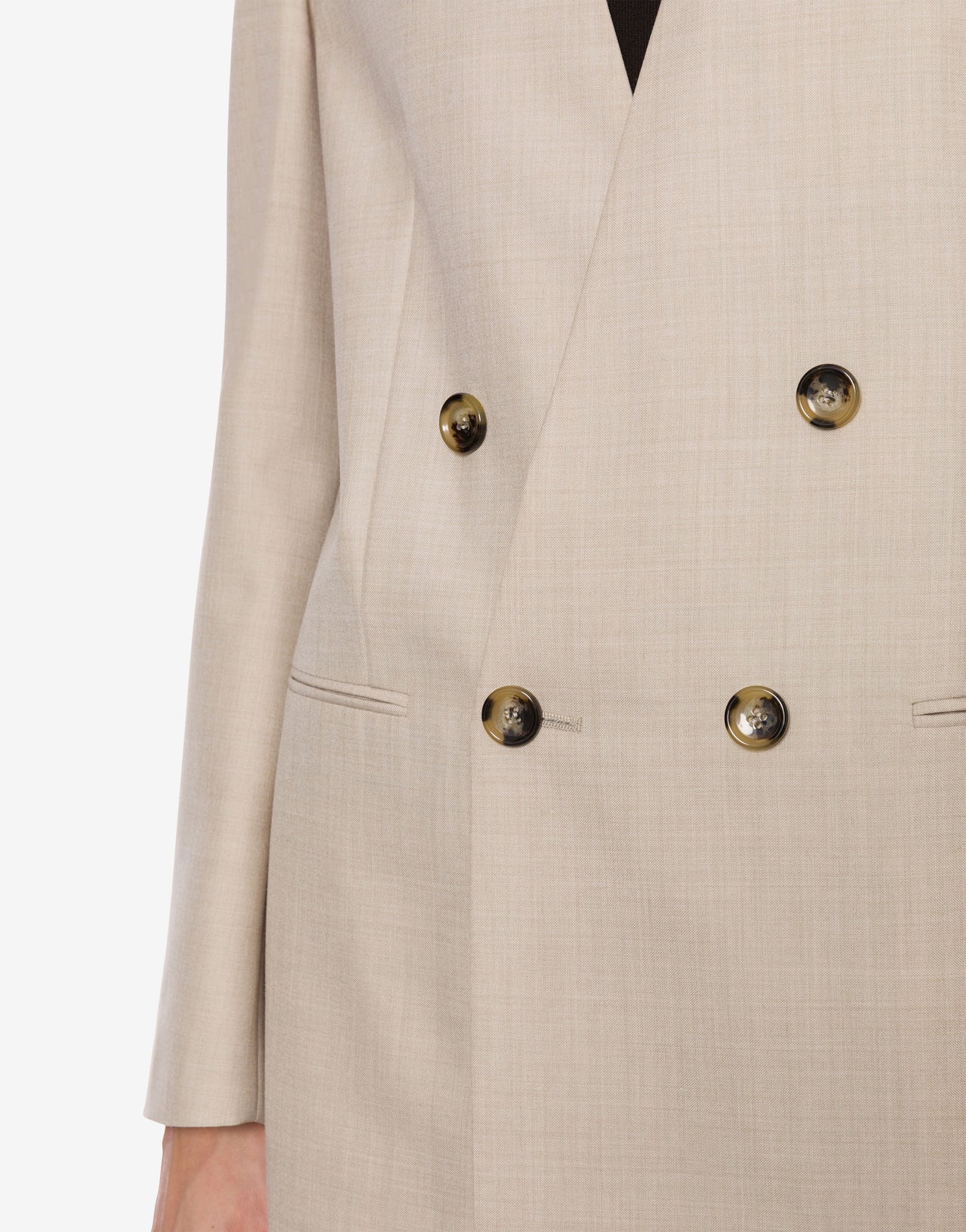 Double-breasted jacket in cool wool blend