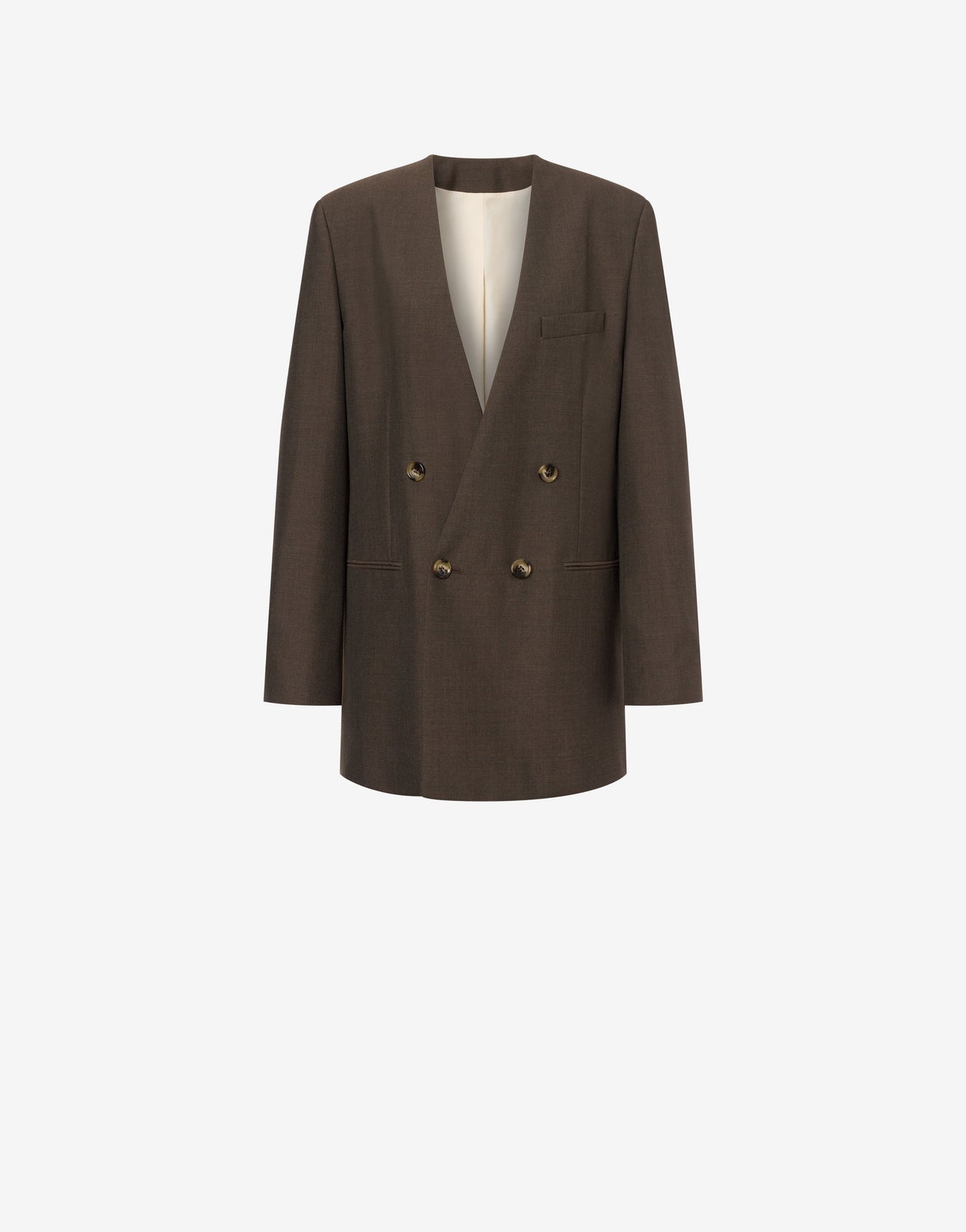 Double-breasted jacket in cool wool blend