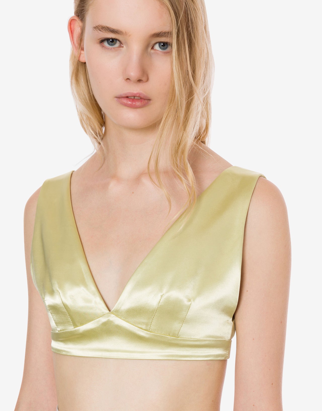 Satin micro top