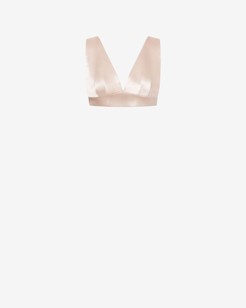 Satin micro top