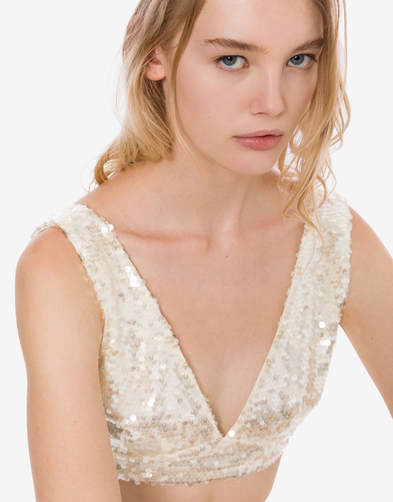 Micro top in paillettes