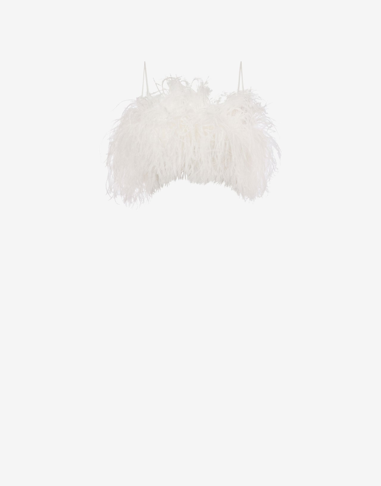 Micro top con plumas desmontables 