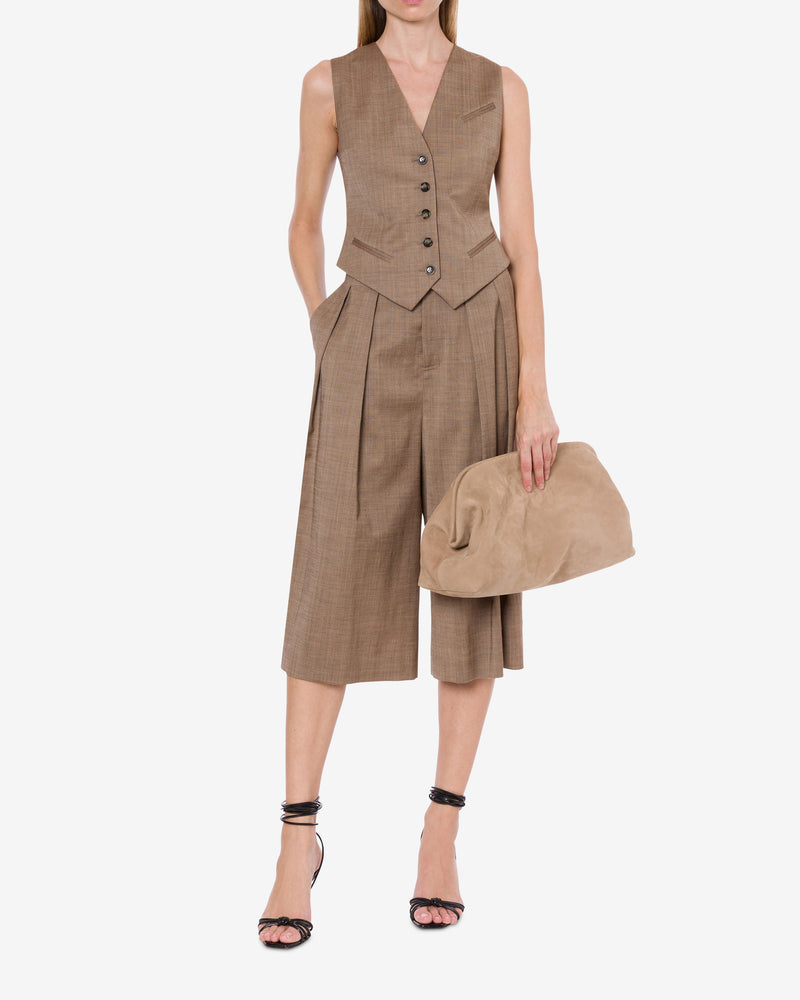 Chaleco en mezcla de lana tailored