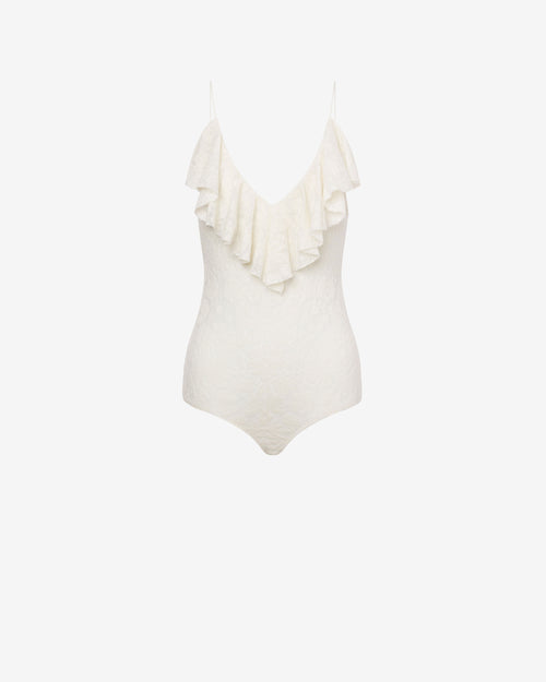 Body in pizzo con ruches