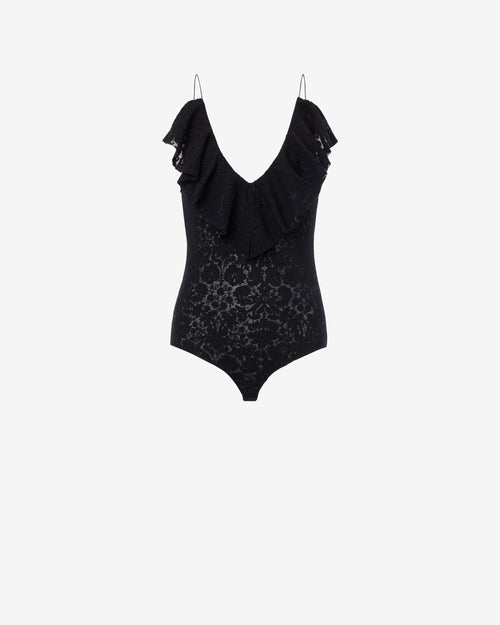 Body in pizzo con ruches