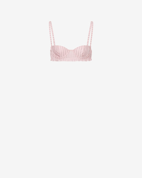 Bra in cotone rigato 
