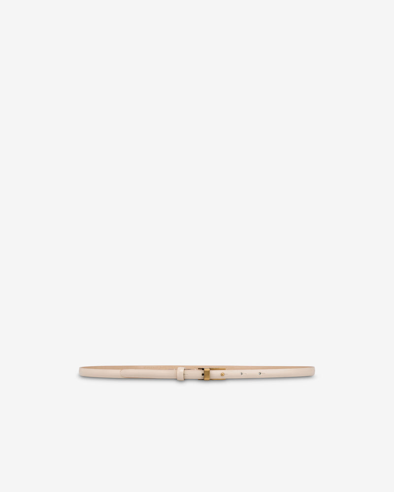 Abraded calfskin belt