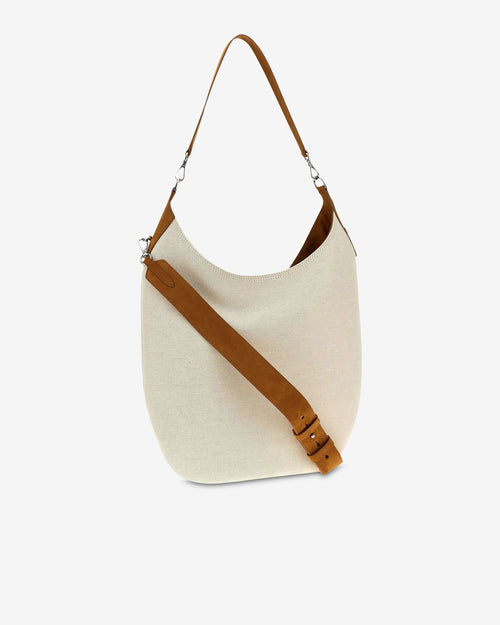 Bag with suede details