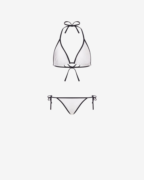 Bikini in lycra con lacci