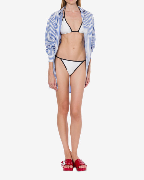 Bikini in lycra con lacci