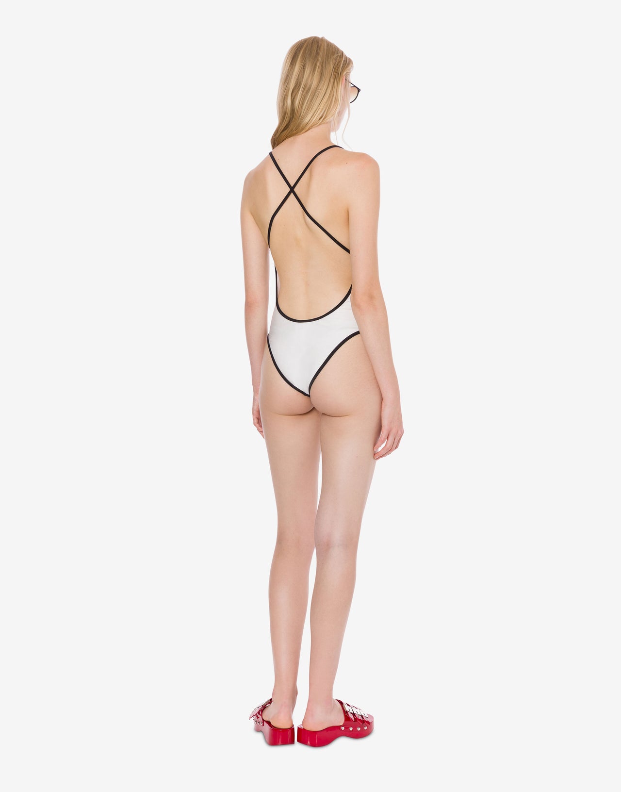 One-piece swimming costume in lycra