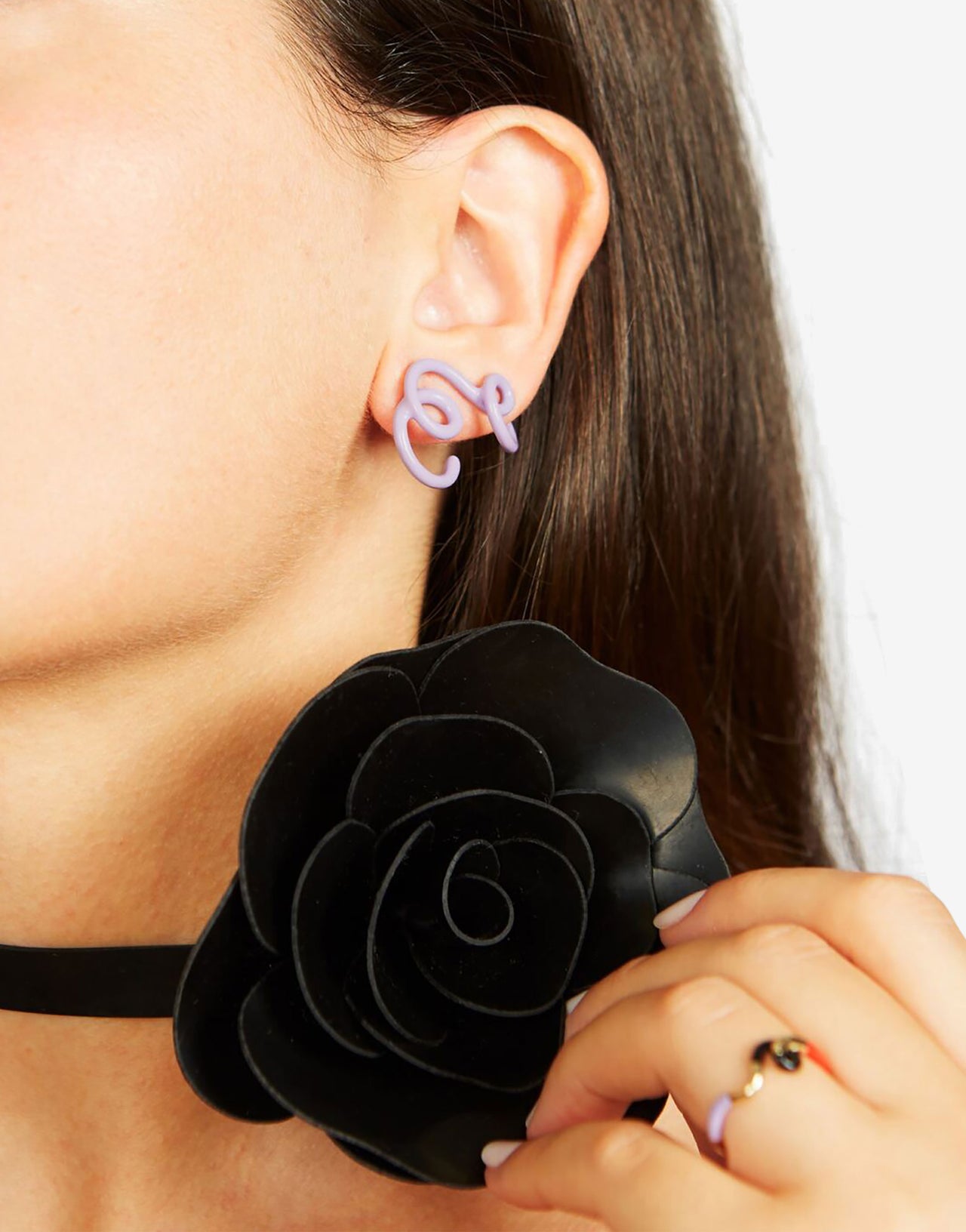 Pendientes lavanda «Long Wave» Philosophy X Bea Bongiasca