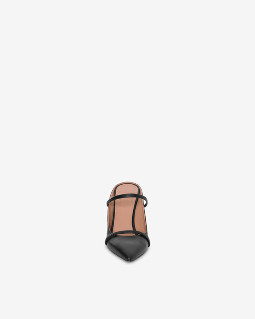 Malone Souliers x Philosophy 'Aurora' black nappa leather mules