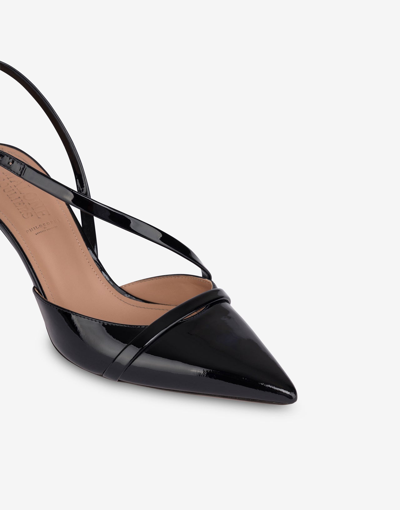 Malone Souliers x Philosophy patent leather slingback