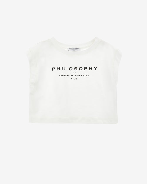 Kids cotton T-shirt with PLS logo