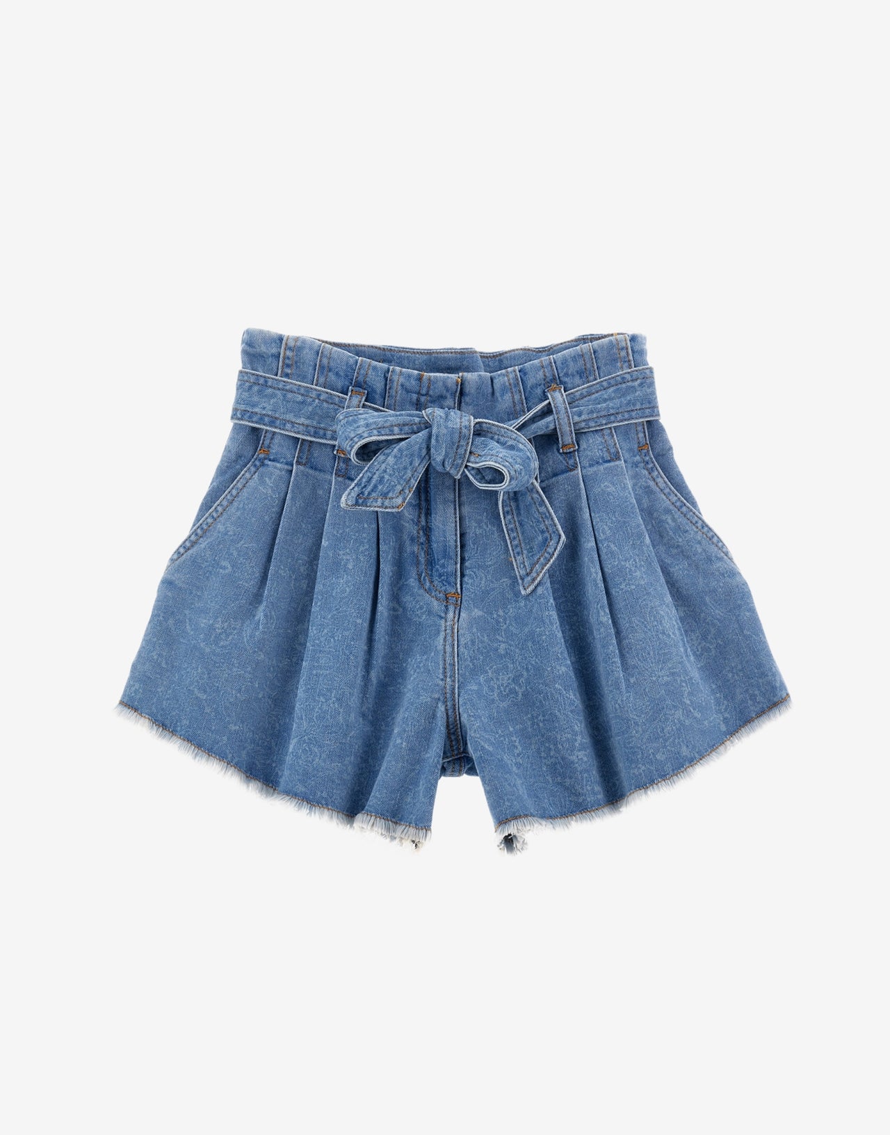 Short à nœuds en denim pour enfants 