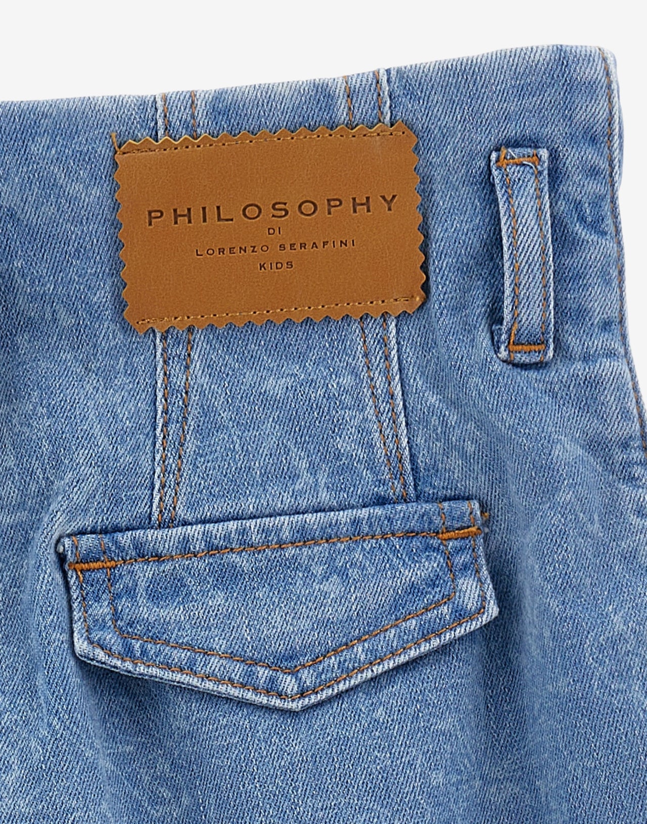 Short à nœuds en denim pour enfants 