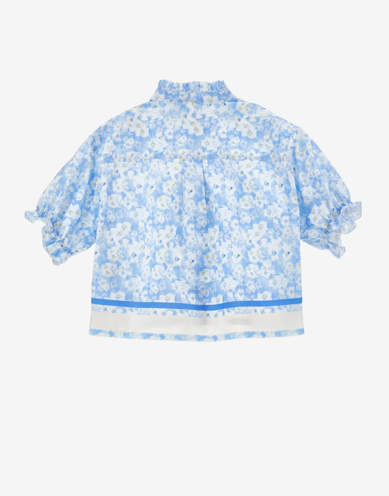 Kids cotton shirt with flower print