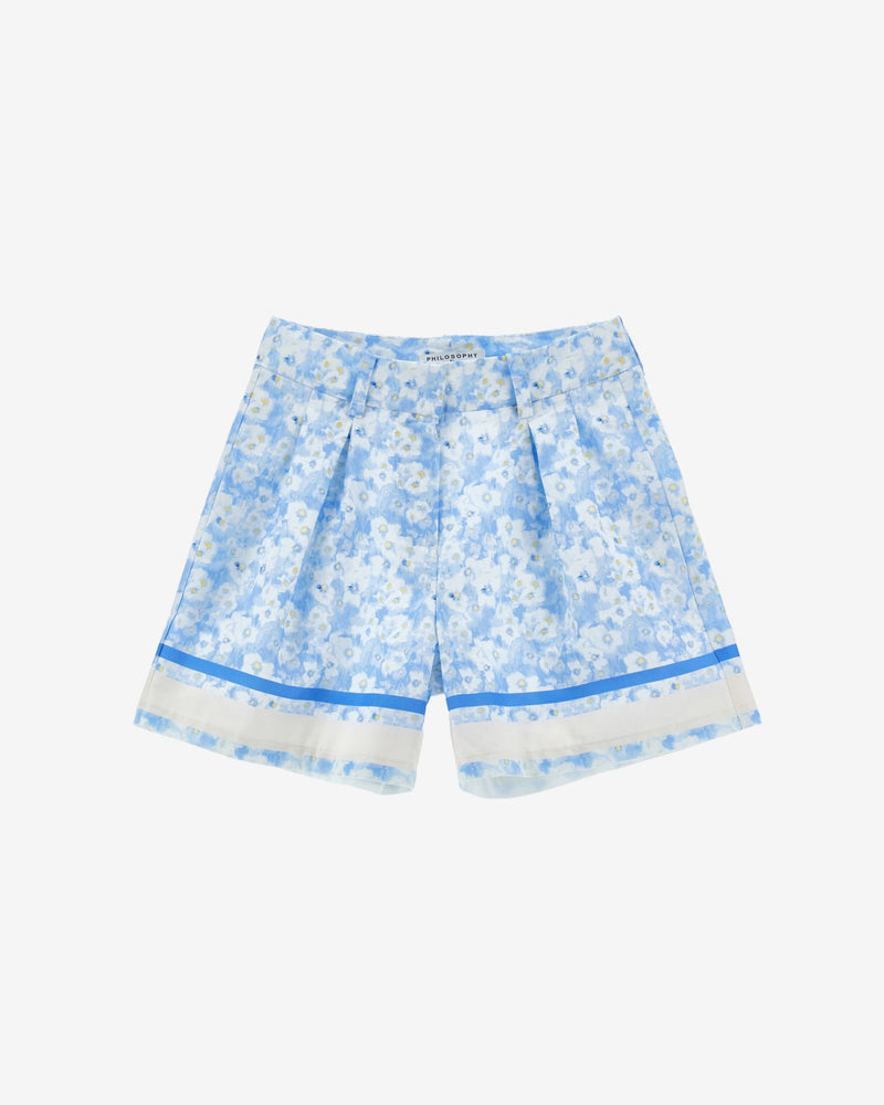 Kinder-Bermudashorts aus Baumwolle mit Blumenprint