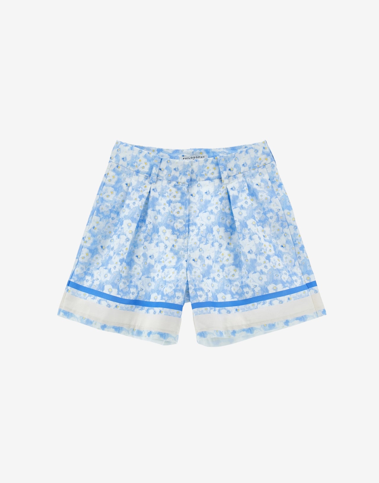 Bermuda en coton pour enfants avec impression de fleurs