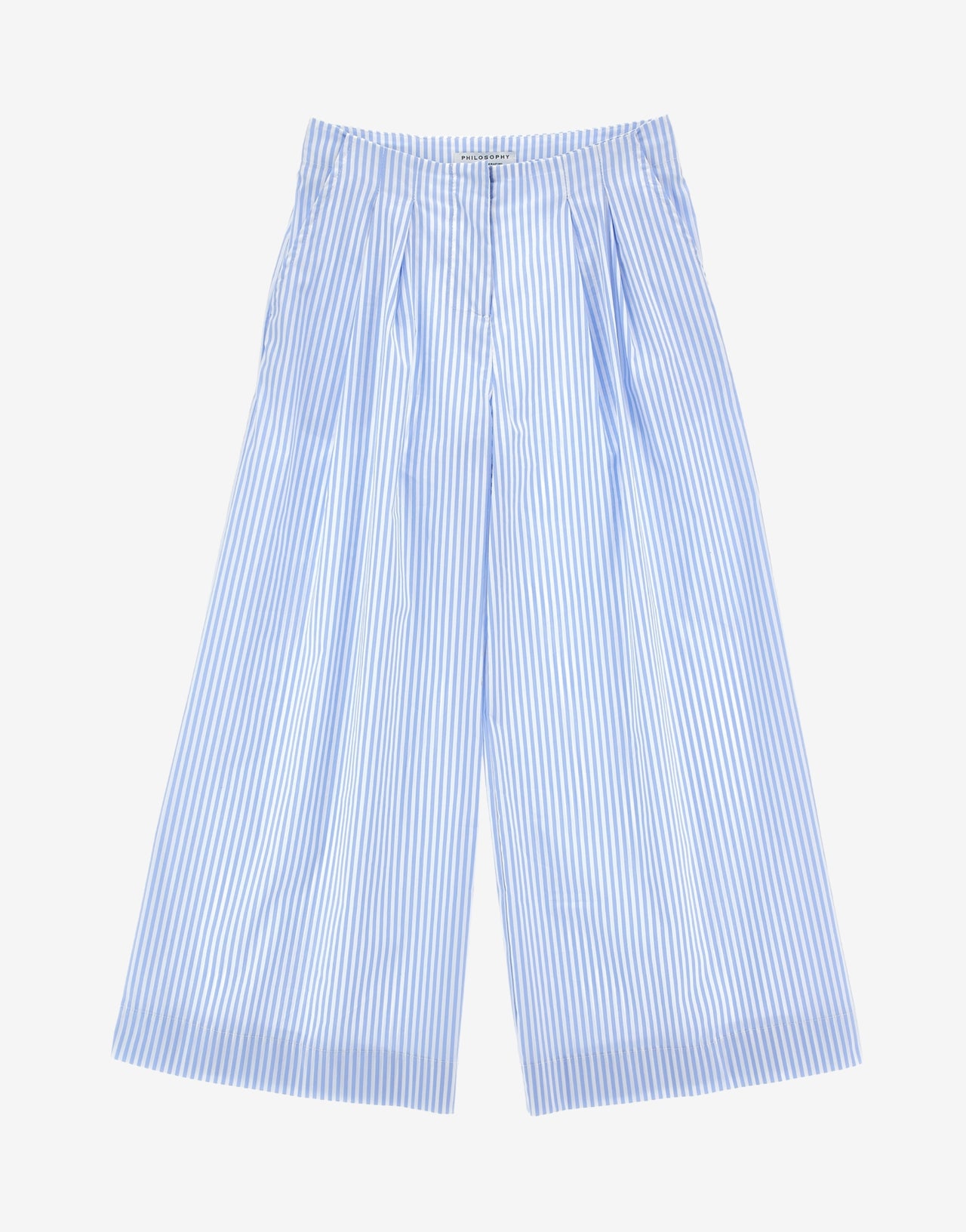 Pantalon large en coton rayé pour enfants
