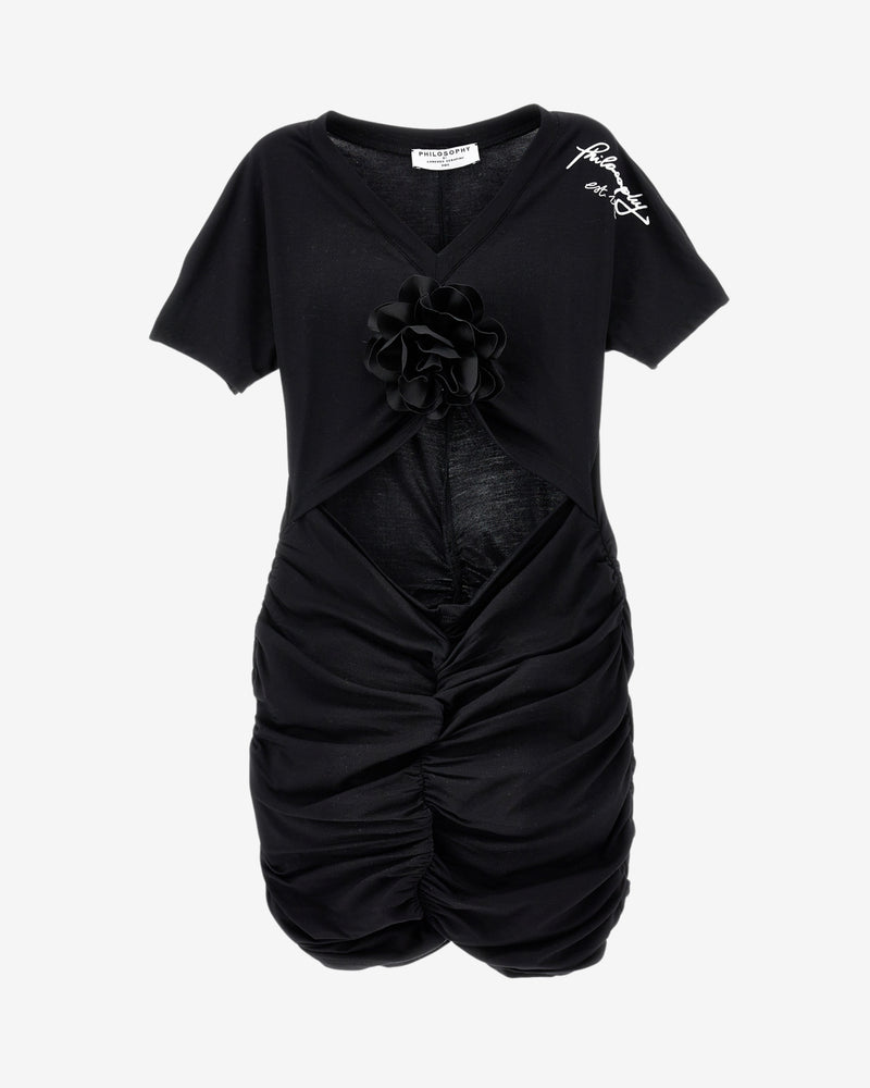 Kinder Minikleid mit Blumenbrosche