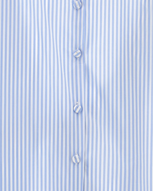 Kids striped cotton dress in shirt design