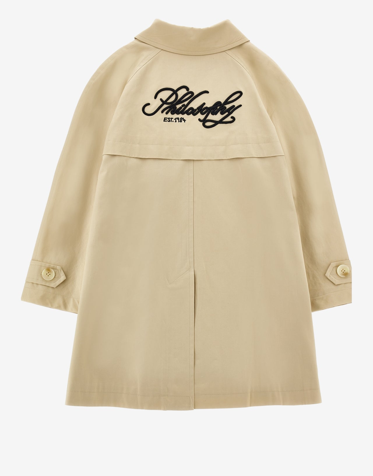 Kids cotton trench coat
