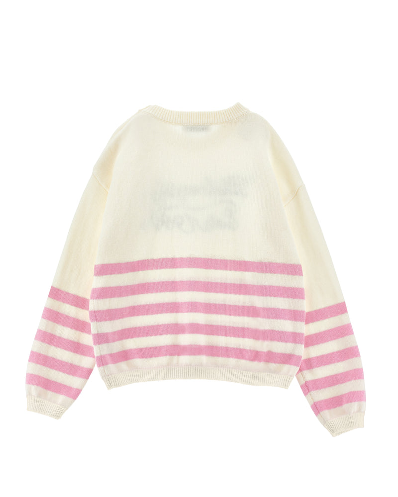 Kinder-Pullover aus Baumwolle mit Seemannsstreifen 