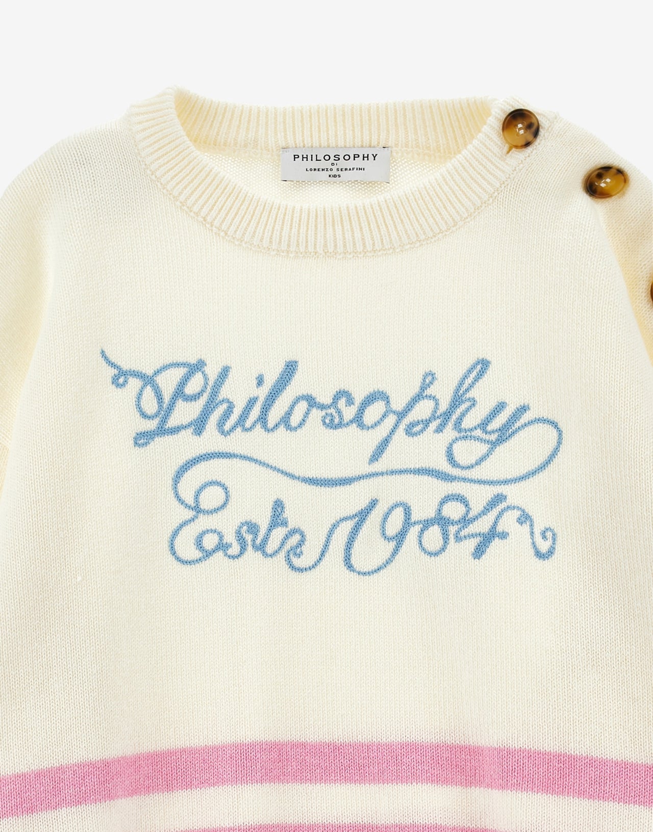 Kids sailor-striped cotton jumper